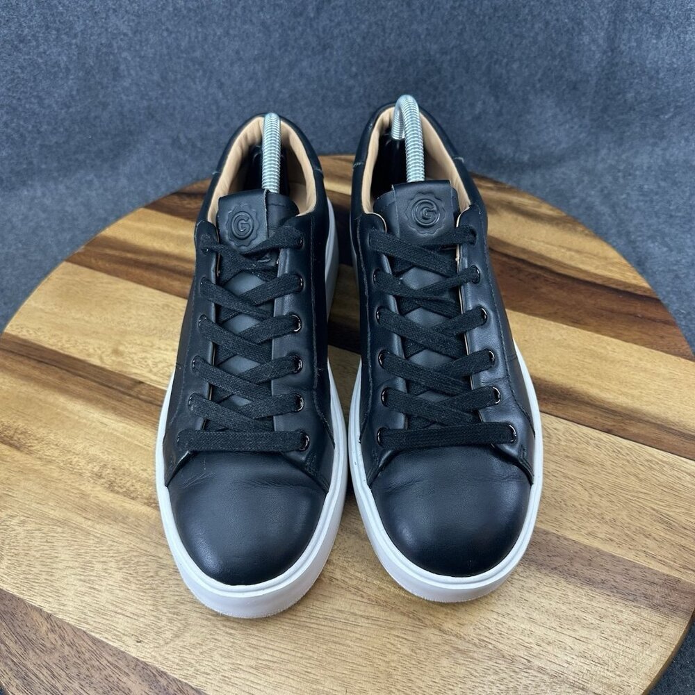 Greats Brooklyn Womens 40 10 The Royale Sneakers Shoes Black Leather Casual - Picture 4 of 11